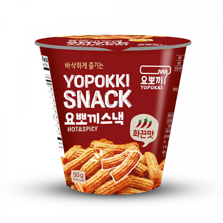 Рисовые снеки Yopokki остро-пряный Hot&Spicy, 50 гр