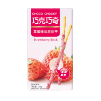 Палочки в глазури с Клубничным вкусом QiaoKeQiaoQi, 48 г