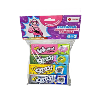 Жевательная резинка WATTA ассорти: персик. виноград, манго, кола. 92 гр