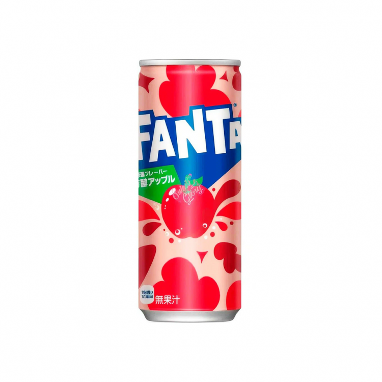 Напиток газированный Fanta со вкусом красного яблока , 250 мл