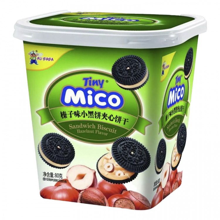 Печенье Tiny Mico со вкусом фундука, 80 г