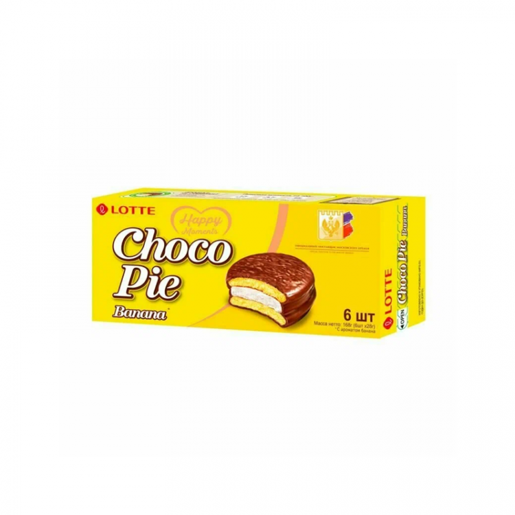 Пирожное Choco Pie со вкусом банана 168 г