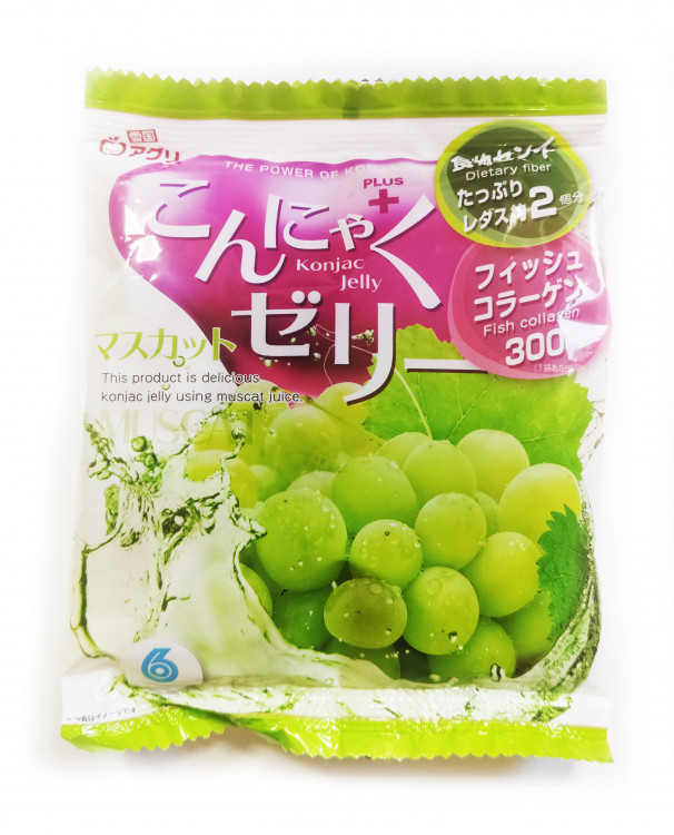 Желе из конняку со вкусом мускатного винограда "Yukigini Aguri",  96 гр