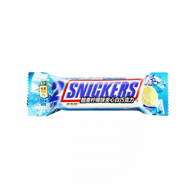 Шоколадный батончик Сникерс со вкусом лимона, 40 гр