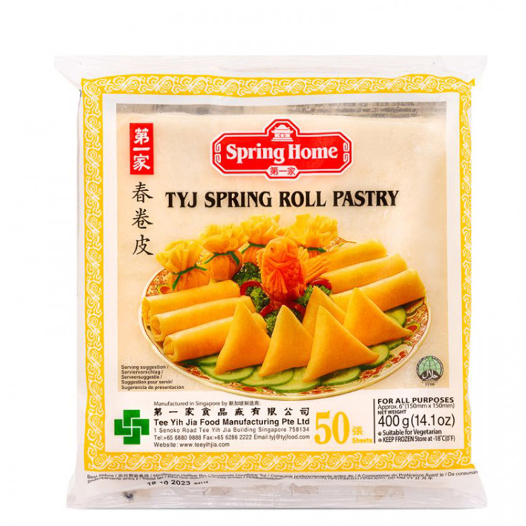 Тесто для Спринг Роллов 150*150 мм 50 л Spring Home, 400 г