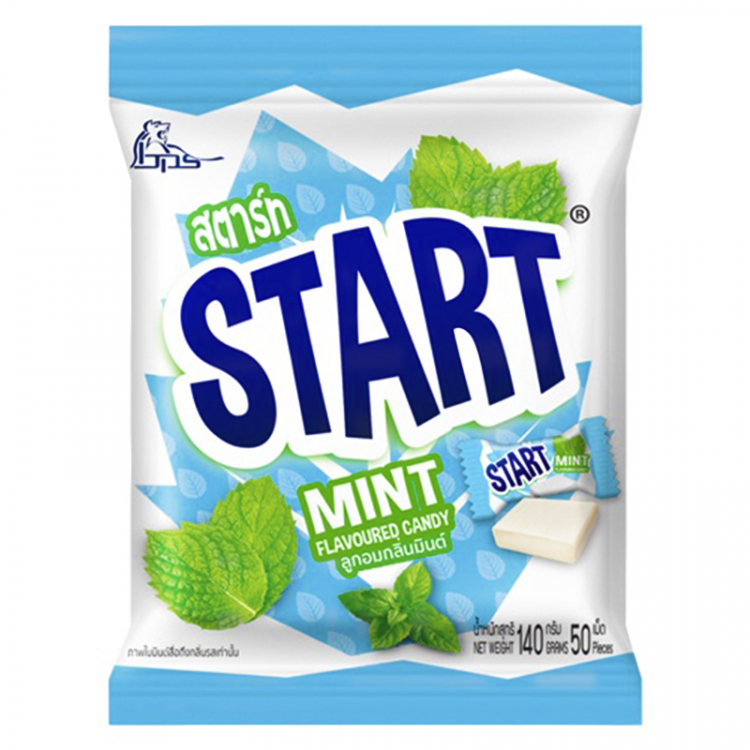Конфета карамель Boonprasert Start с мятным вкусом, 140 гр