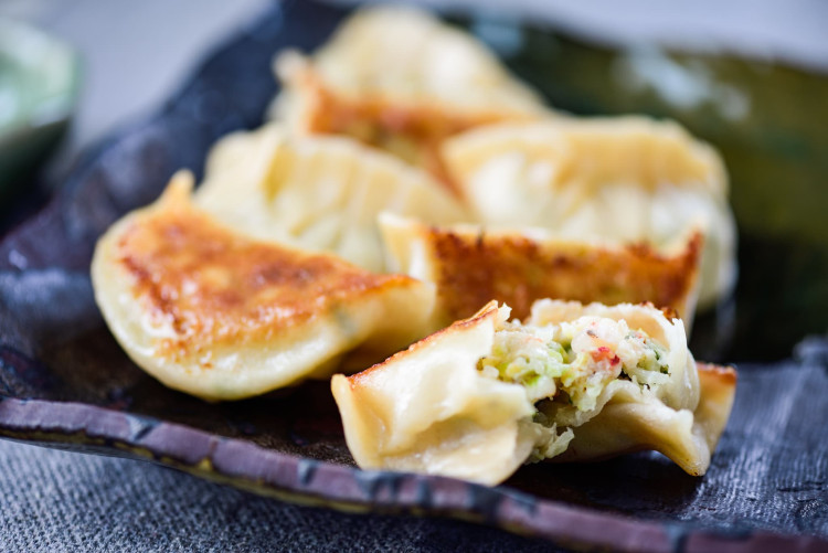 Дамплинги Бибиго Королевские с креветками, 385 г