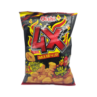 Чипсы кукурузные со вкусом острого соуса Шрирача Oishi 4x Corn Snack, 68 г