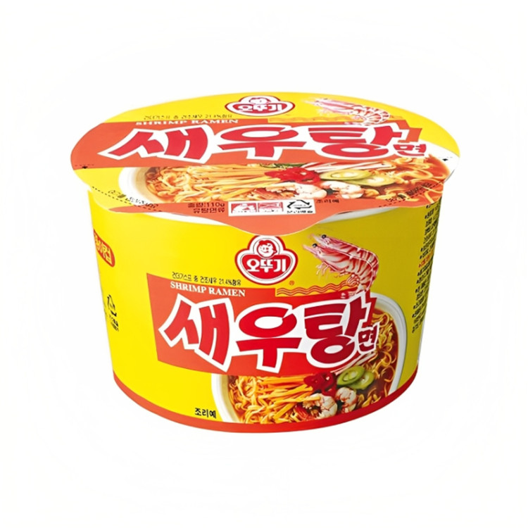 Лапша б\п Сэутан мен со вкусом креветки Оттоги, 110 гр