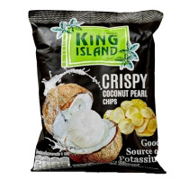 Кокосовые чипсы KING ISLAND из сердцевины пророщенного кокоса, 40 г
