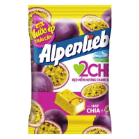 Конфеты жевательные Alpenliebe со вкусом маракуйи и семенами чиа 84г