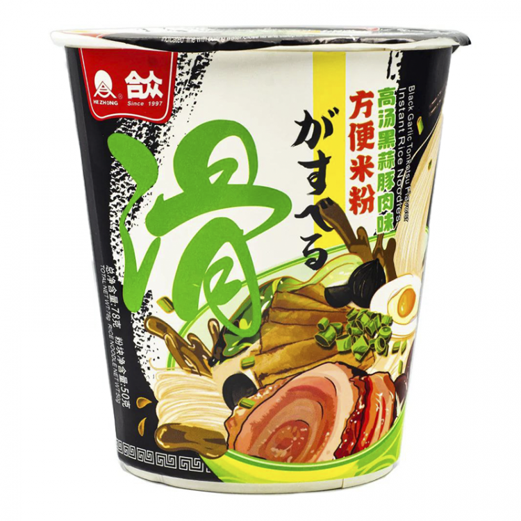 Лапша б/п рисовая Хеджун со вкусом Тонкотцу рамен в япон.стиле, стакан, 78 г