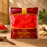 Имбирь маринованный розовый "Мастер Шифу", 200 г