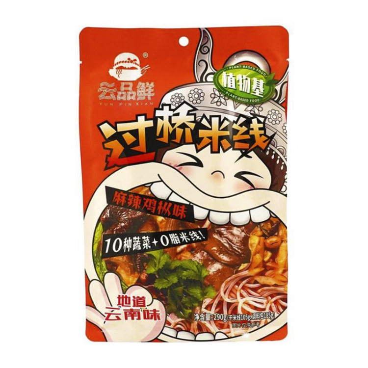 Лапша быстрого приготовления со вкусом остро-пряного цыпленка YunPinXian, 290г