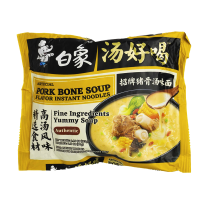 Лапша б/п Байсян со вкусом суп на свиных ребрышках,брикет 113 г