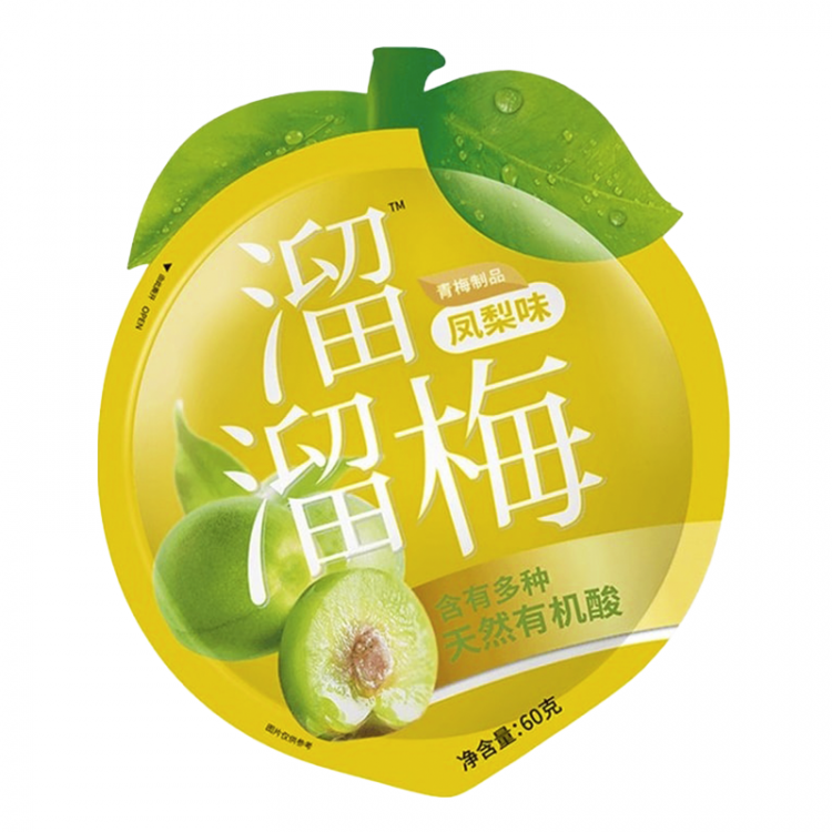 Слива ферментированная со вкусом ананаса, 60 г