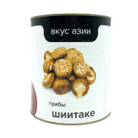 Грибы Шиитаке консервированные, "Вкус Азии", 2,84 кг, Китай