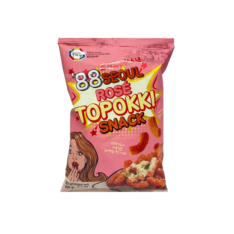 Чипсы токпокки с остро-сырным вкусом Rose Tteokbokki,105 г