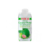 Кокосовая вода с розовой гуавой FOCO 330 мл