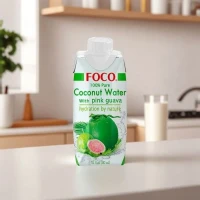 Кокосовая вода с розовой гуавой FOCO 330 мл