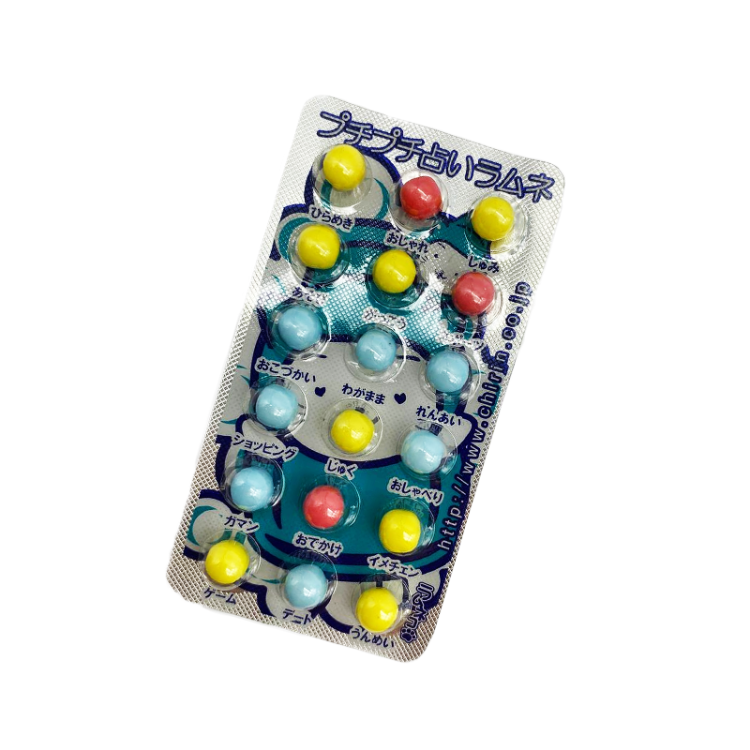 Драже со вкусом рамунэ в цветной глазури CHIRIN, 9 г