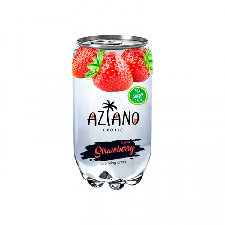 Напиток газированный Aziano Клубника, 350 мл