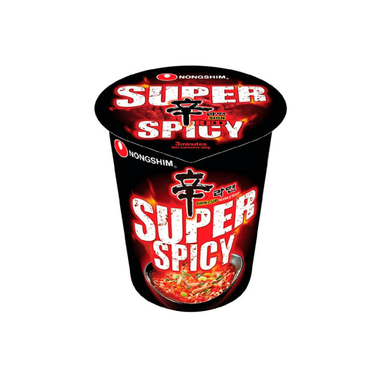Лапша б/п Шин Red супер острая Нонгшим, 68 гр
