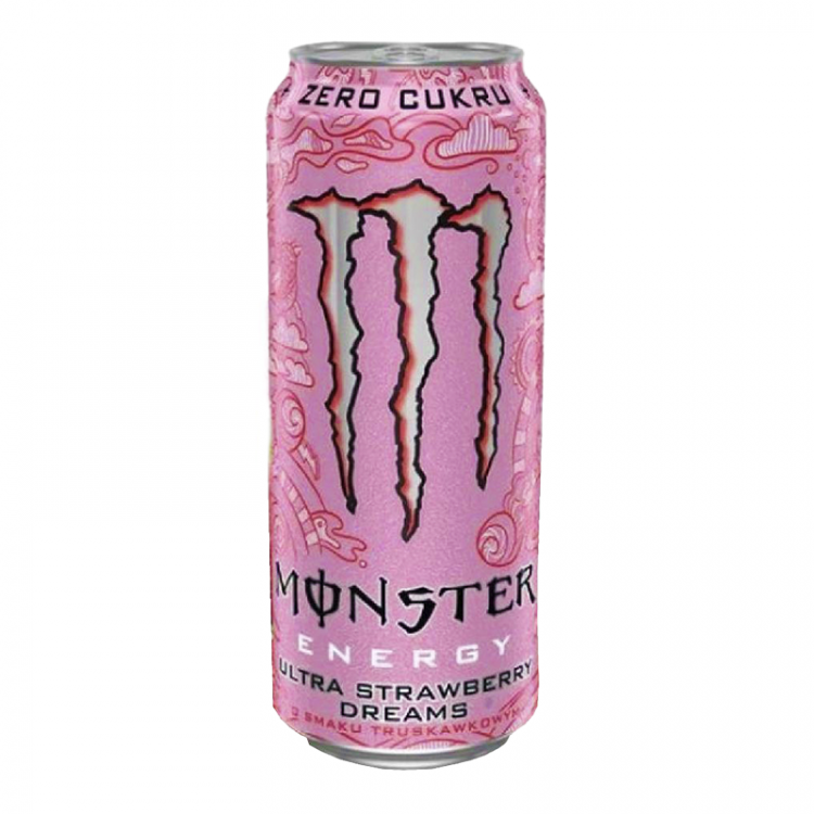Энергетический напиток Monster Energy Ultra Strawberry Dreams 500мл БЕЗ САХАРА