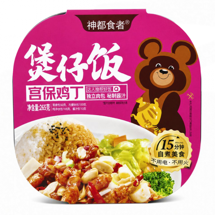Рис б/п саморазогревающийся Курица гунбао Wang Zi Feng Fan, 265 г