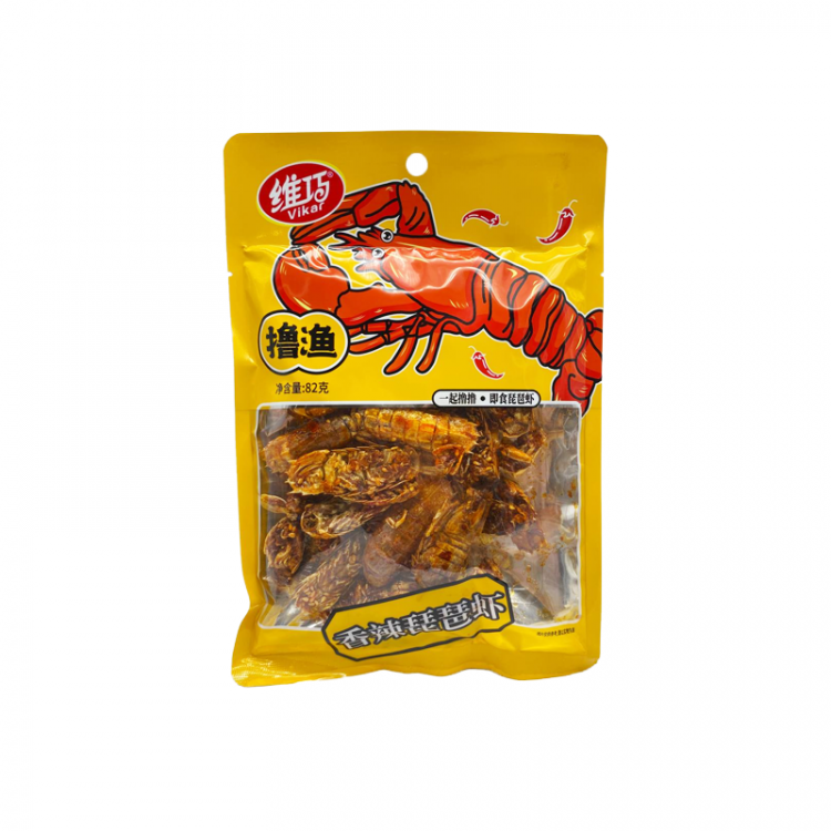 Креветка натуральная сушено-вяленая острая, 82 г