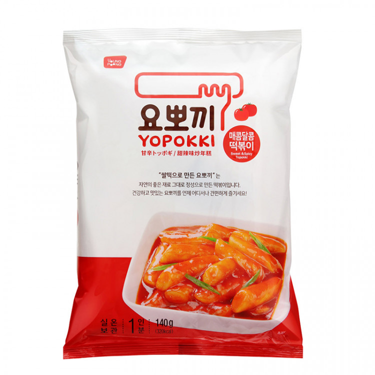 Рисовые палочки Токпокки сладко-острые, пауч 140 гр