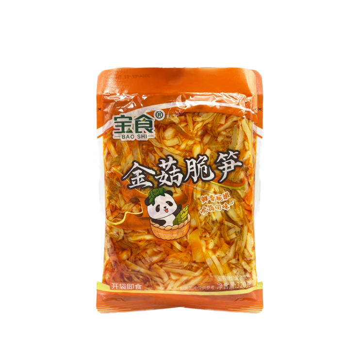 Салат из грибов еноки с побегами бамбука, 320 гр