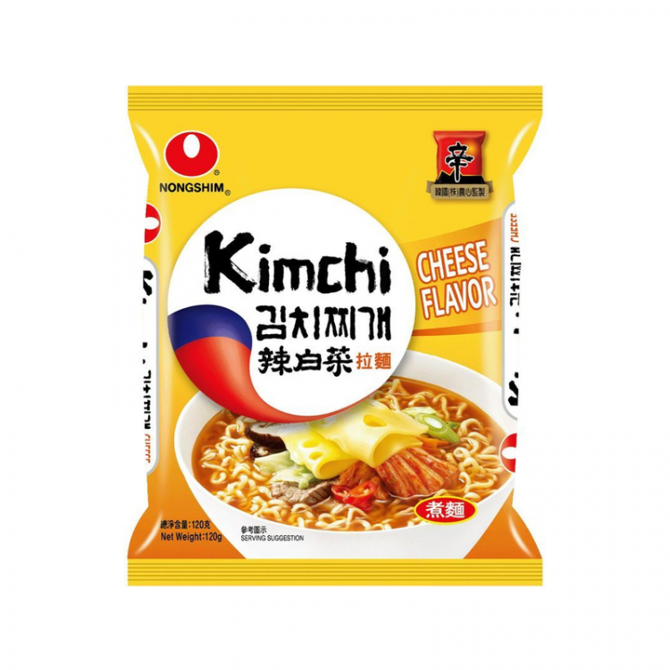 Лапша б/п Nongshim Кимчи Рамен с сырным вкусом, 120 г