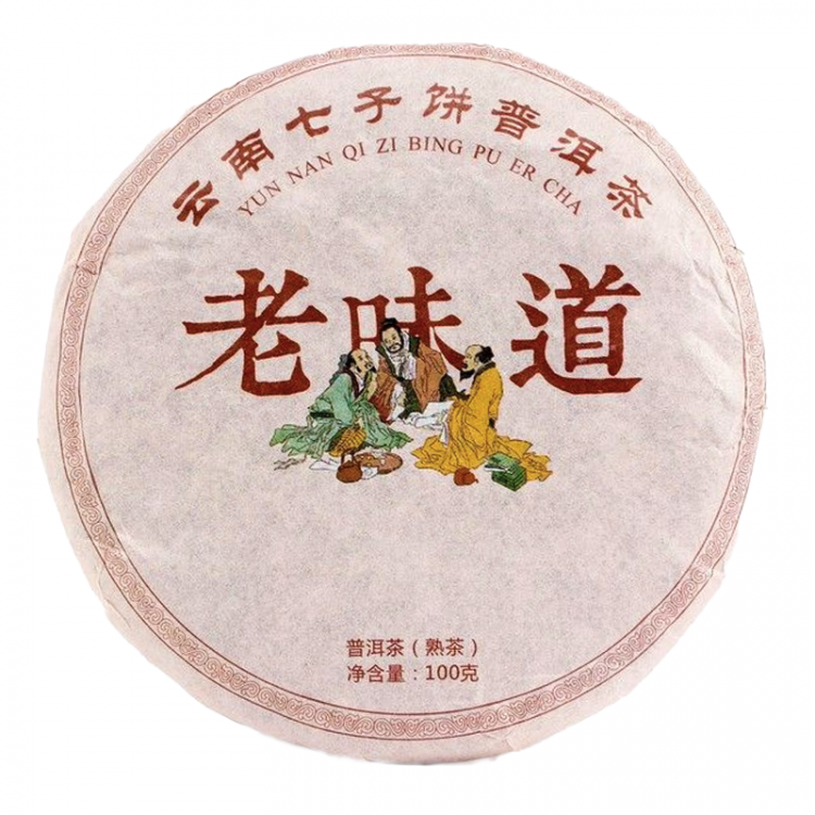 Шу Пуэр Тянь ань Лао Бань Чжан, 2008 год, 100г (блин)