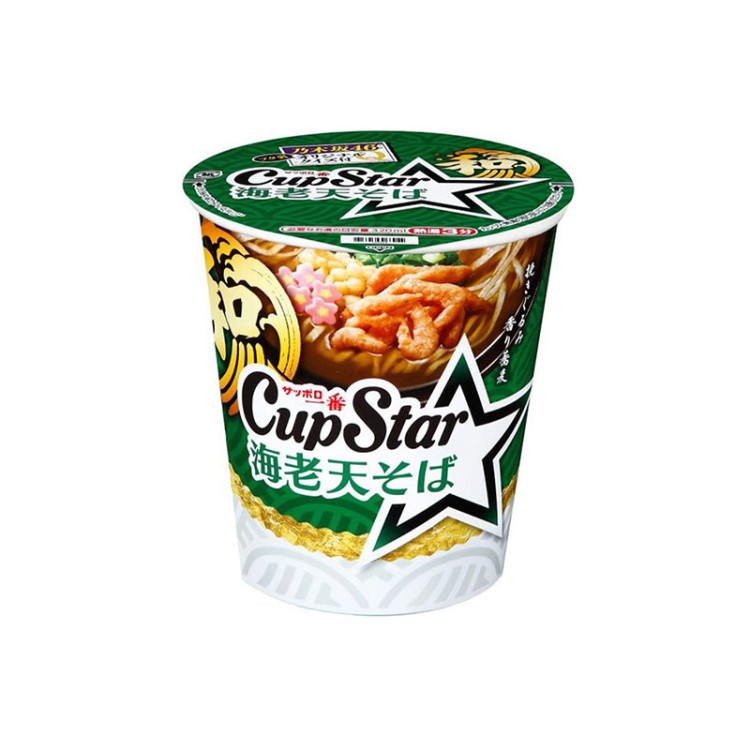 Лапша б/п Соба Sapporo Ichiban с темпура из креветки, 66-68 г, Sanyo Foods