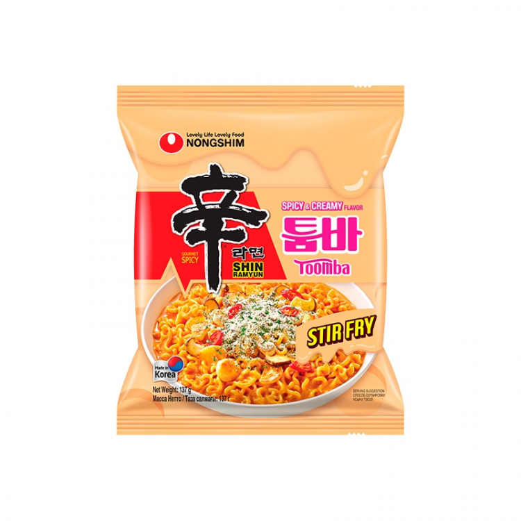 Лапша б/п Nongshim Toomba с острым сырно-сливочным  вкусом, 137 г