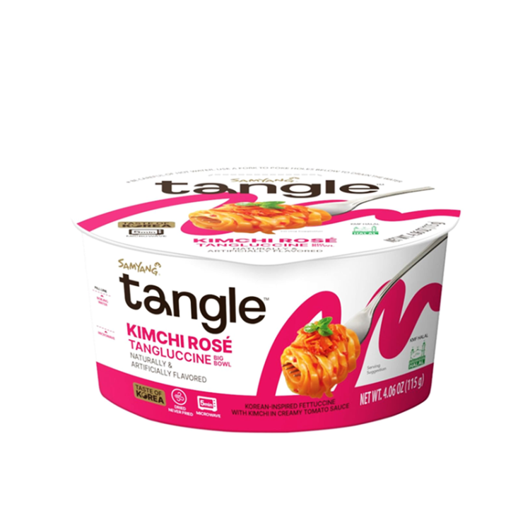 Лапша б/п  Samyang Tangle со вкусом кимчи в сливочно-томатном соусе, 115 г (Чашка)