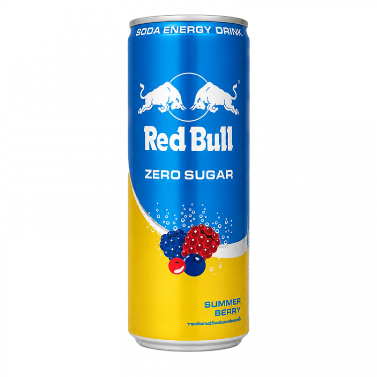 Напиток энергетический RedBull Sods Zero Sugar Summer Berry, ж/б, 250 мл