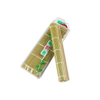 Циновка для роллов ( зеленая,толстый бамбук), 24 см 