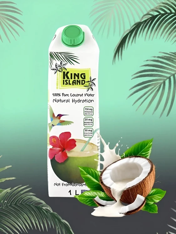 Кокосовая вода 100% KING ISLAND 1000 мл