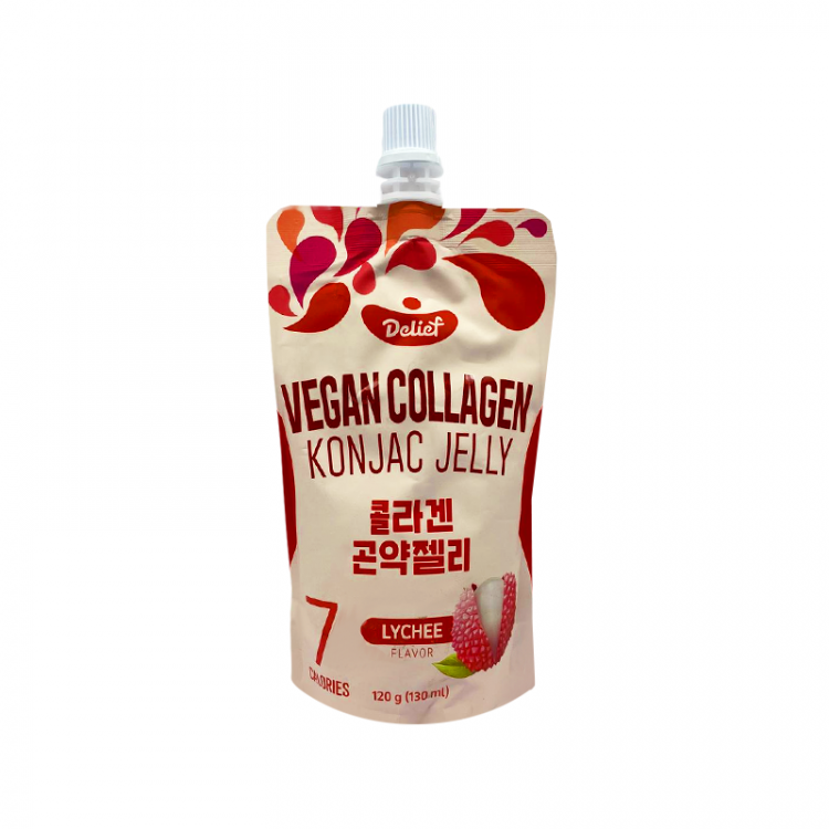 Желе из конняку с коллагеном со вкусом личи DELIEF, 120 г