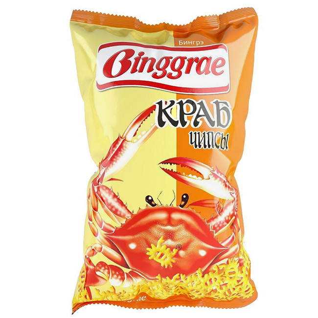 Чипсы Binggrae Краб, 50 гр