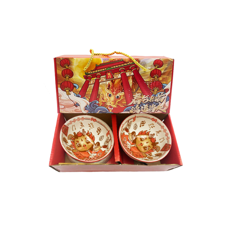 Подарочный набор ДРАКОН  пиалы и палочки, по 2 предмета