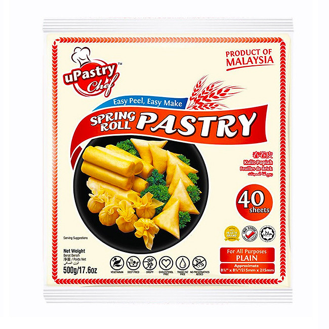 Тесто для Спринг Роллов 40 листов, 550 гр ( Малайзия)