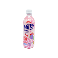 Напиток газированный безалкогольный Клубника Milky be Happy OKF, Корея, 500 мл