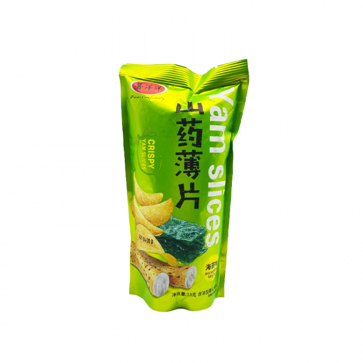 Чипсы Yam Slices со вкусом морских водорослей, 33 г