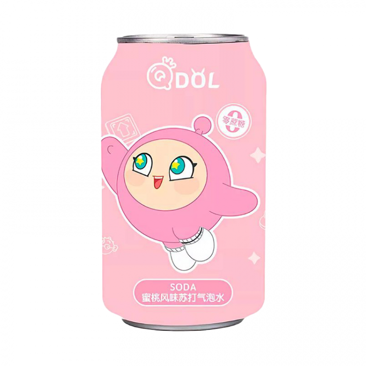 Газированная вода со вкусом Персика QDOL, 330мл