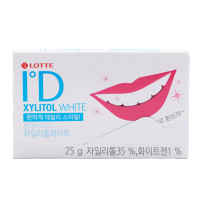 Жевательная резинка ID Xylitol White Lotte, 25 г
