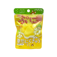 Мягкие жевательные конфеты в форме кошачьих лапок: вкус лимона, 30 г, SENJAKU, Япония