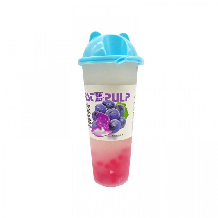 Фруктовый напиток LEQIBIN с кусочками желе со вкусом винограда, 620 мл